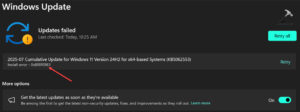 Fix Windows Update error code 0x800f0983
