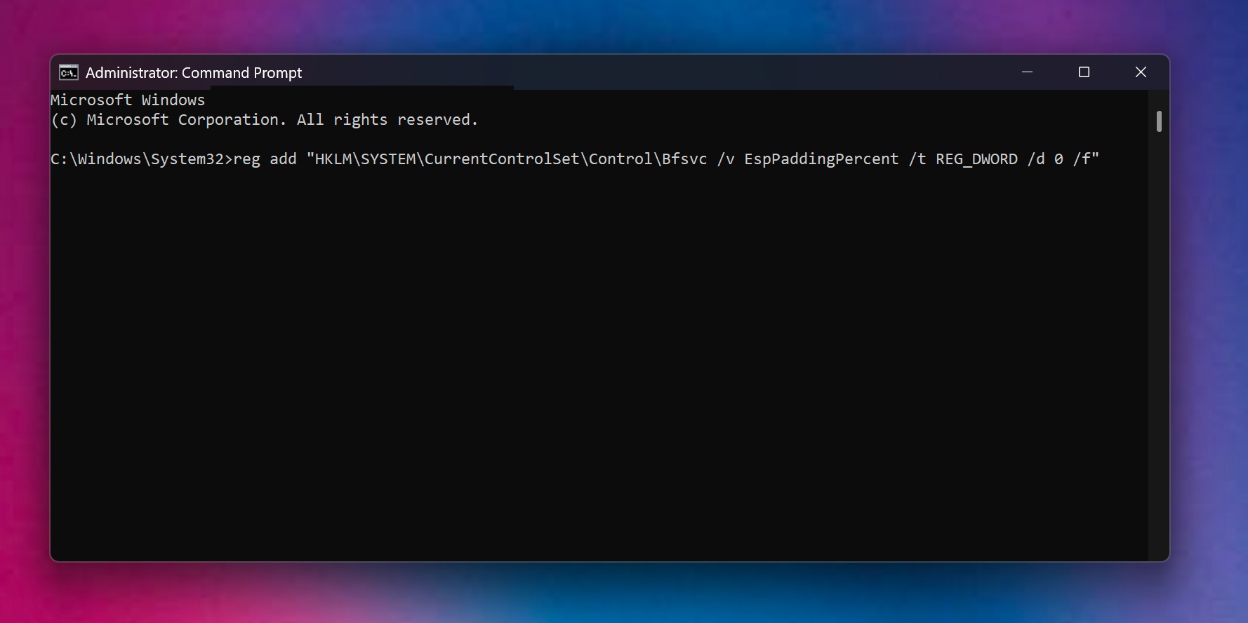 Fix using registry/command-line