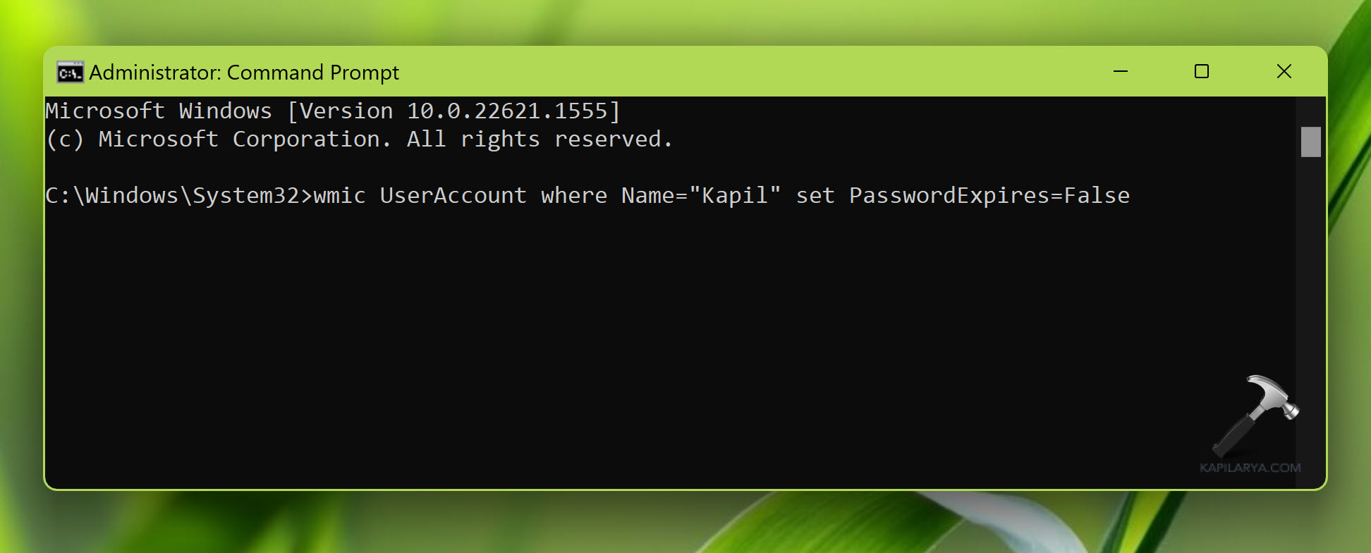 Configure Password Expiration in Windows 11