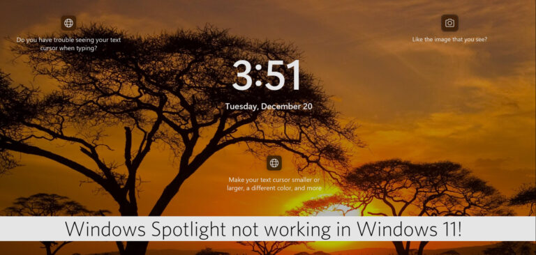 Fix: Windows Spotlight not working in Windows 11