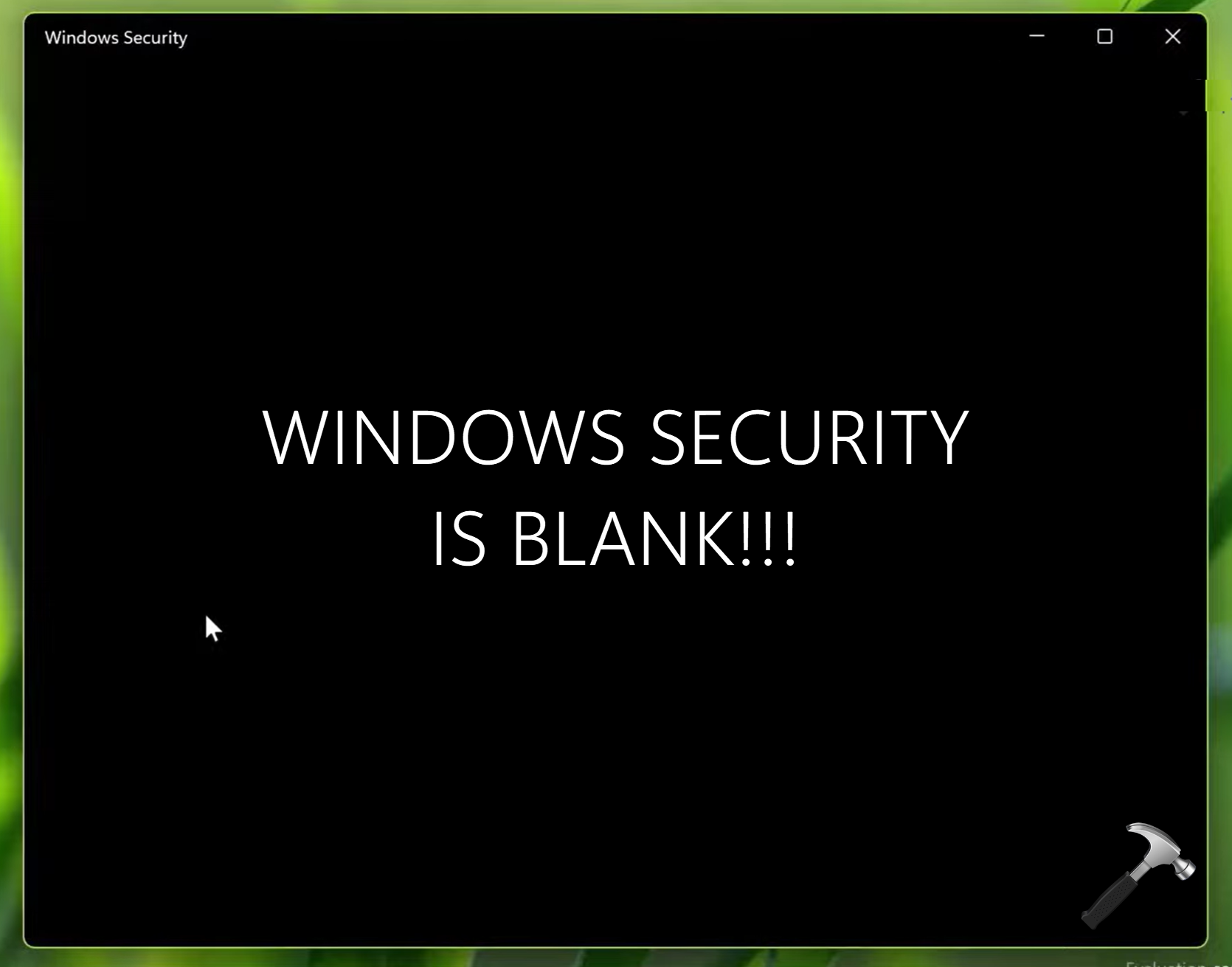 Fix: Windows Security blank in Windows 11